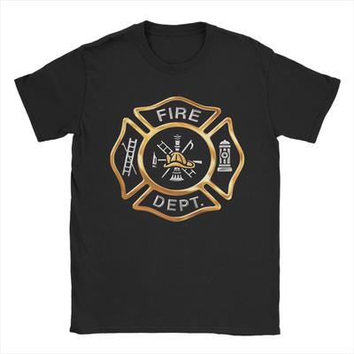 Mein Feuerwehrmann Berufe Baumwoll-T-Shirt Für Unisex Sommer Vintage T-Shirts Mode T-Shirt Übergröße Individuelles Logo Kleidung