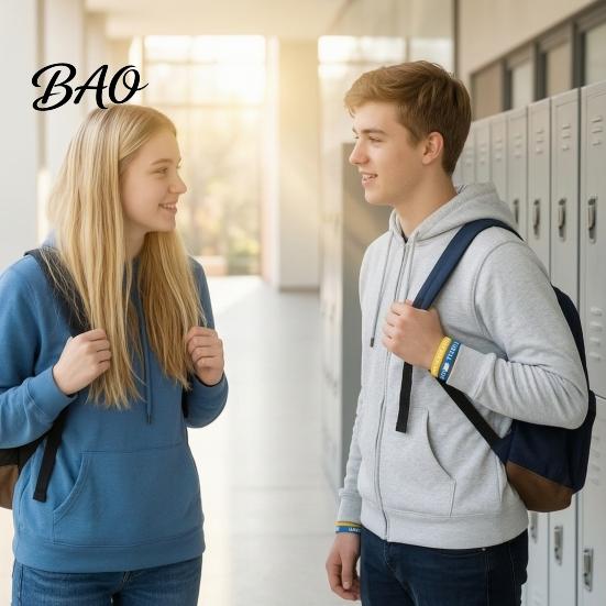 Elastic Bracelets for Student Parties 6 Pcs Welcome Back to School Bracelets, First Day of Decorative Wristbands Classroom Activities Silicone