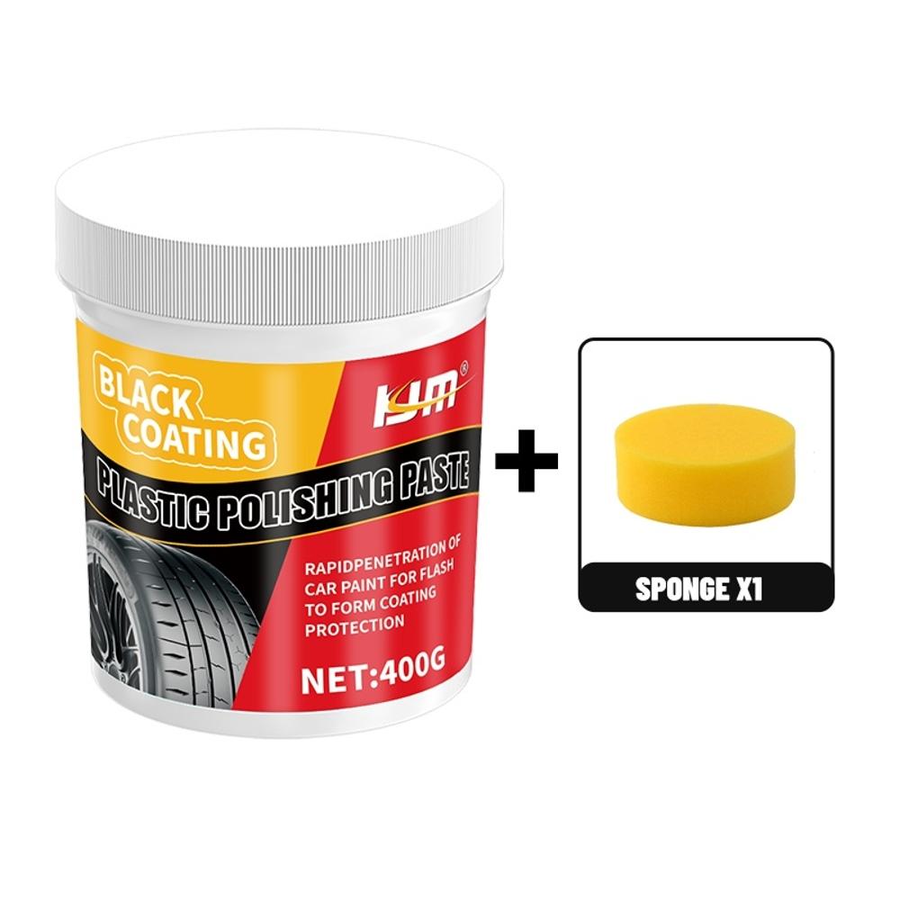 

[Car Plastic Repair Cream] 400g Car Plastic Repair Cream, Dashboard Repair Wax, Tire Gloss Wax, Scratch Repair for Cars and Home