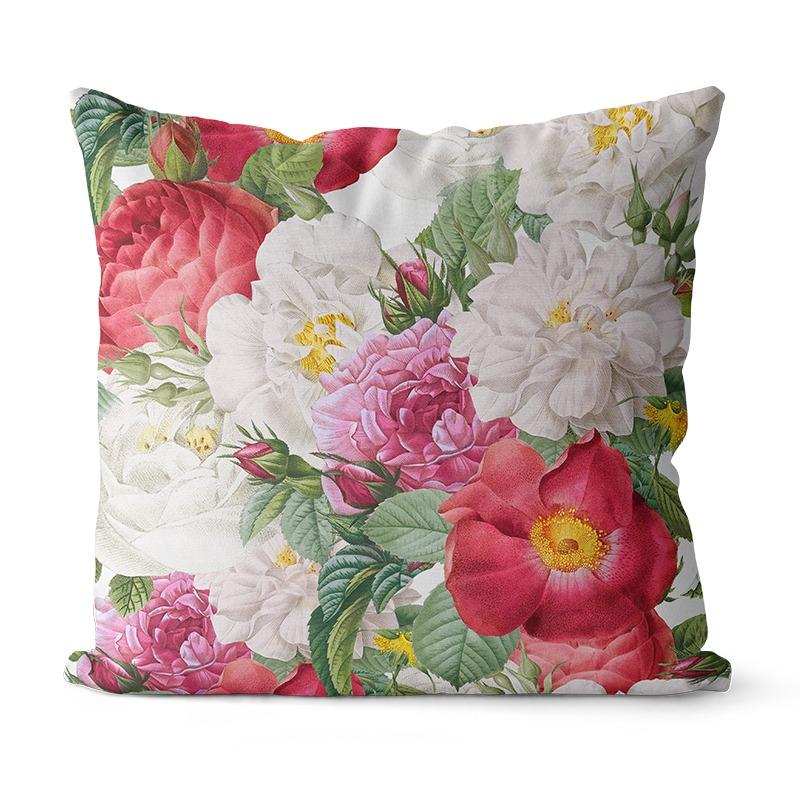 Rosenpflanze Blume Kissenbezug Schlafsaal Dekoration Büro Wohnzimmer Sofa Heim Kissenbezug