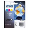 Cartouche d'encre EPSON Multipack 267 - Globe - Cyan, Magenta, Jaune - Capacité standard 200 pages