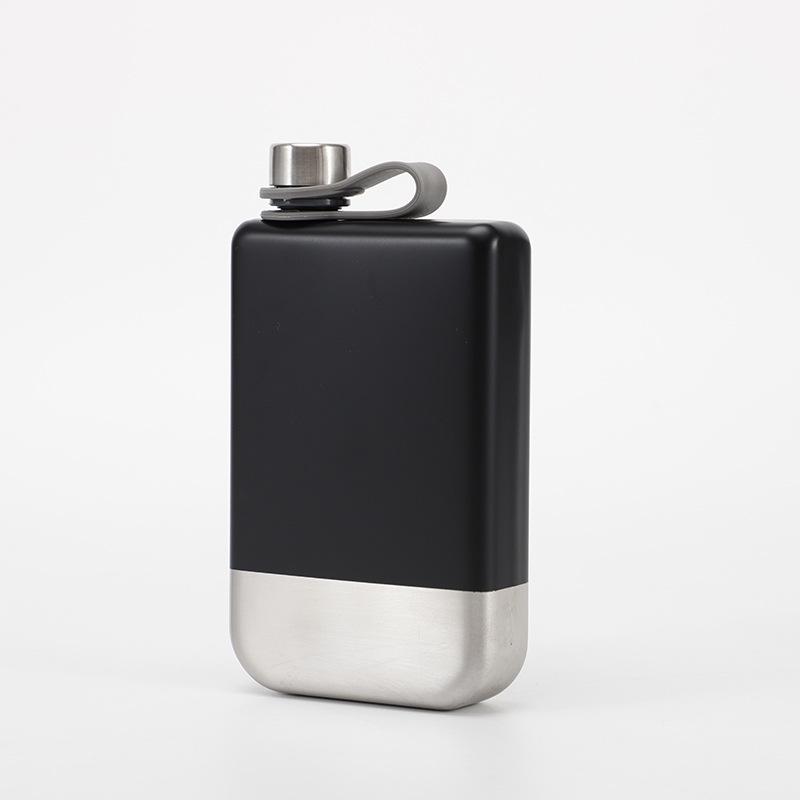 9 Oz Painted 304 Stainless Steel Camping Hip Flask - Portable & Durable