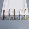 2pcs Heavy-Duty Aluminum Alloy Hooks - Heavy Duty Wall-Mounted Hooks with Curved Hooks for Clothes, Towels, Keys, Bags