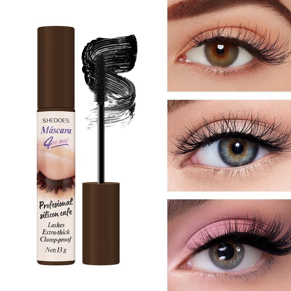 Mascara Impermeabile Tre Colori SHEDOES: Lunga tenuta, Resistente al sudore, No sbavature, Addensante