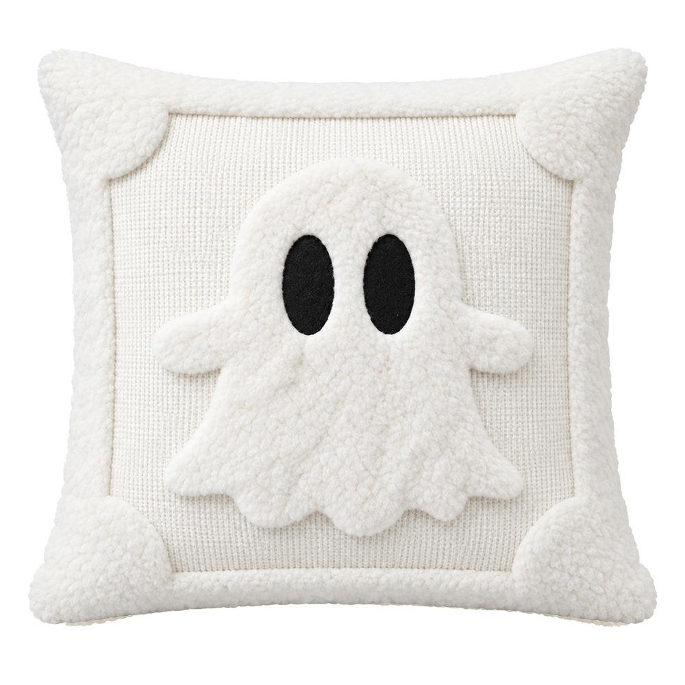 Square Throw Pillow Cover Washable Stuffed Pillow Case Soft Cushion Covers  Halloween