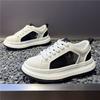 European new summer breathable mesh casual board shoes lightweight platform bread shoes bjd
