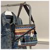 Ethnic-style Crossbody Bag Fashionable Light Luxury Large-capacity Tassel Single-shoulder Bag Women's Small Square Bag