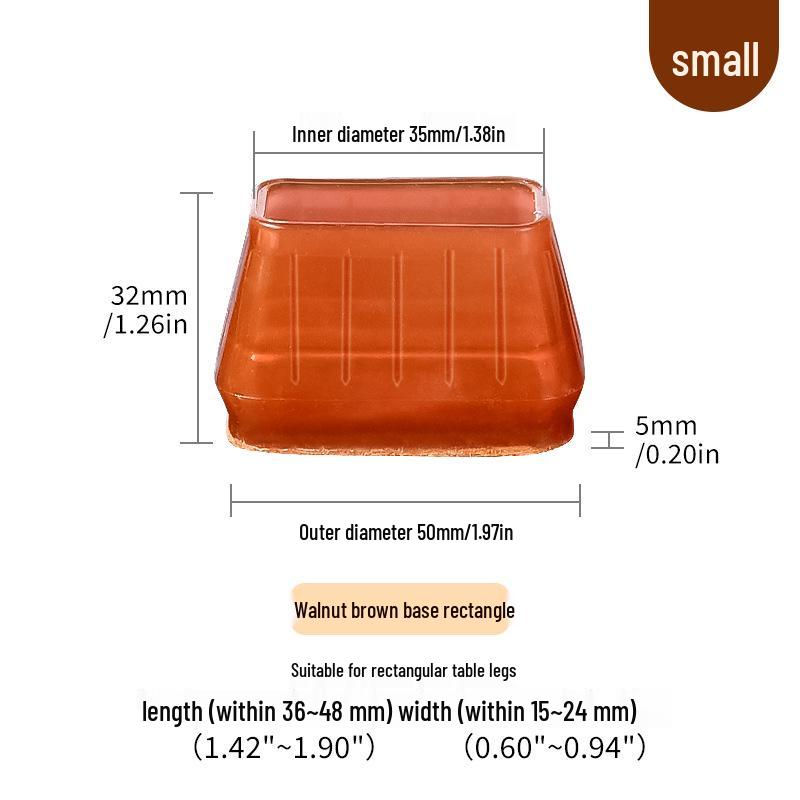 Silicone Chair Leg Covers with Felt Pads - Furniture Protection and Noise Reduction