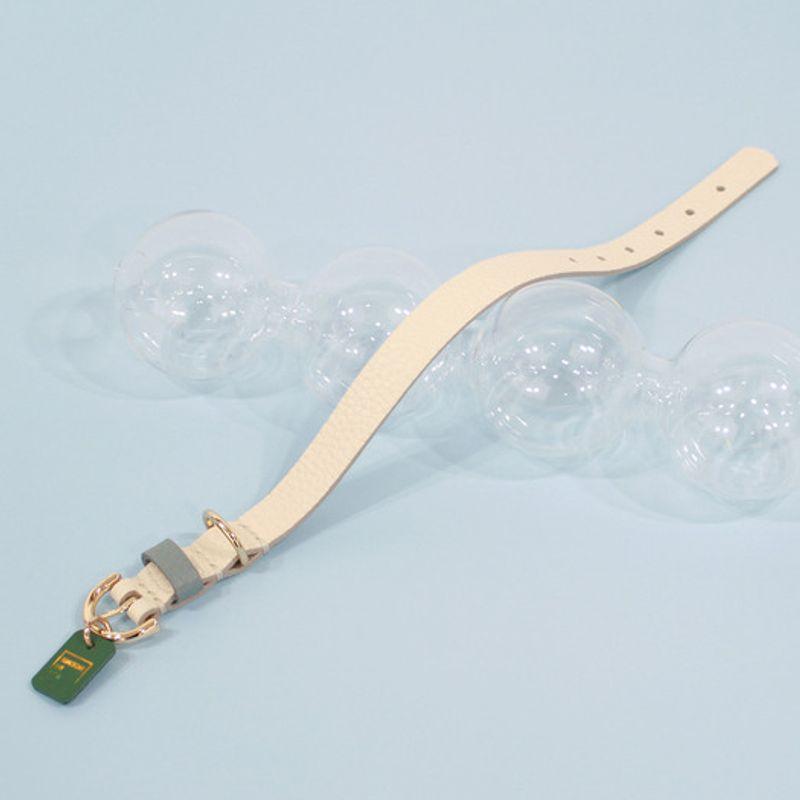 MAISON DE MIU Petsnal Color Leash White/Indian Blue