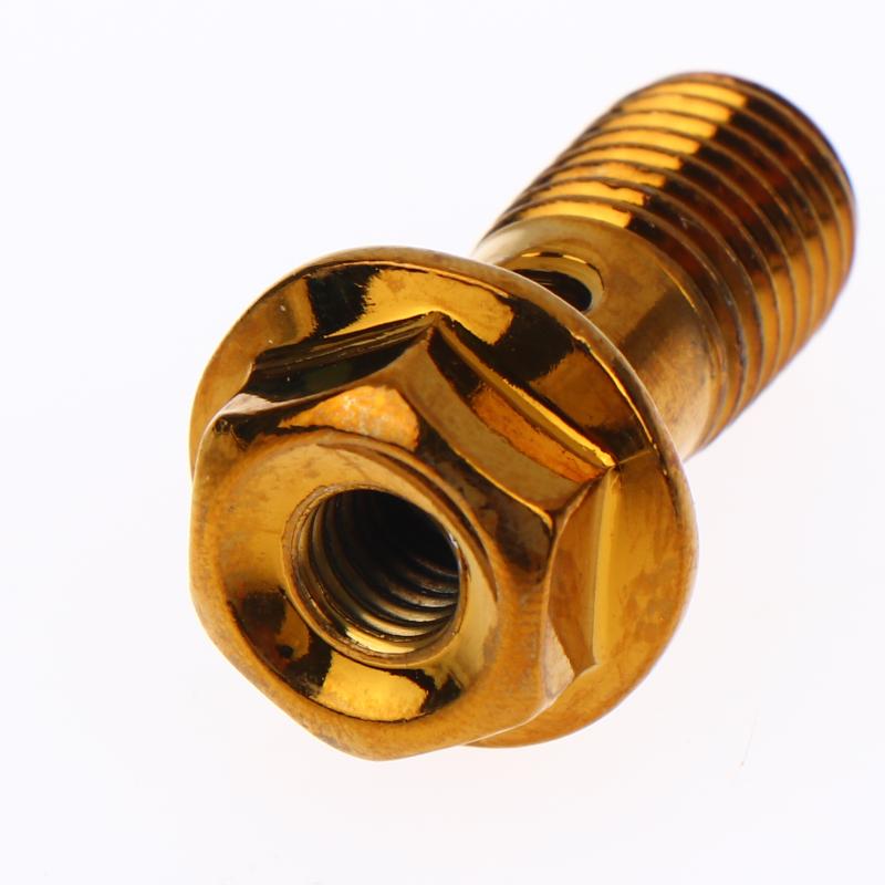 1 Conjunto de Acessórios para Motocicleta Parafuso de Sangria do Freio Parafuso Banjo M10*1.25Mm /1.0Mm Parafuso do Cilindro da Pinça de Freio para Liberação de Ar