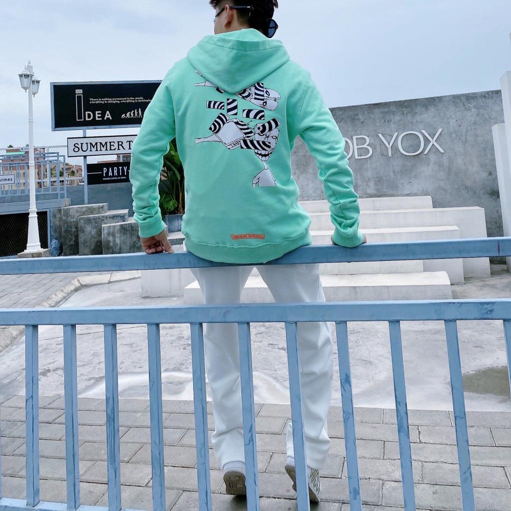 8393 CHROME HEARTS 2025 New Spring and Autumn Plus-size Thin Style Classic Style Logo Hooded Sweatshirt for Couples