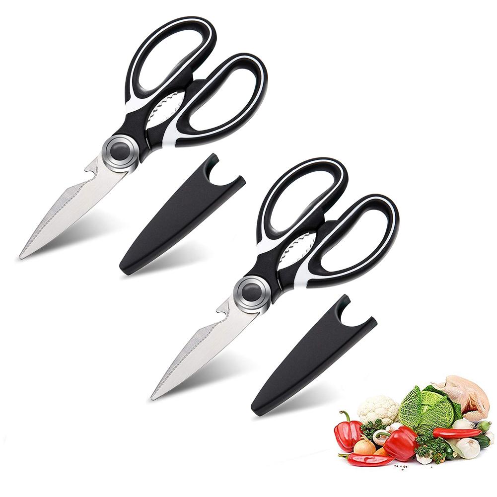 

2pcs Stainless Steel Kitchen Multifunction Scissors Cutter for Fish Chicken Poultry Bone Cooking Tools 2pcs#1
