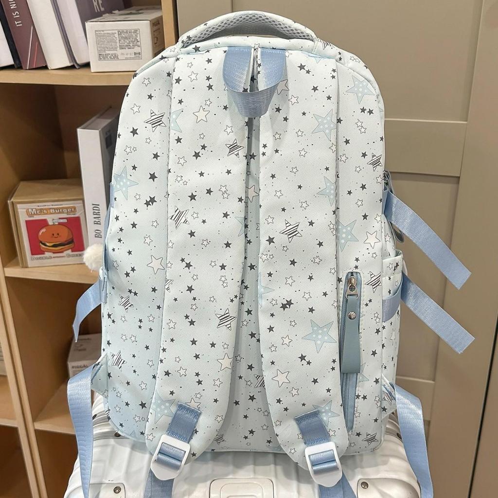 Schoolbag Japanese ins new high-value fresh and sweet star make-up bag women's light travel large-capacity backpack