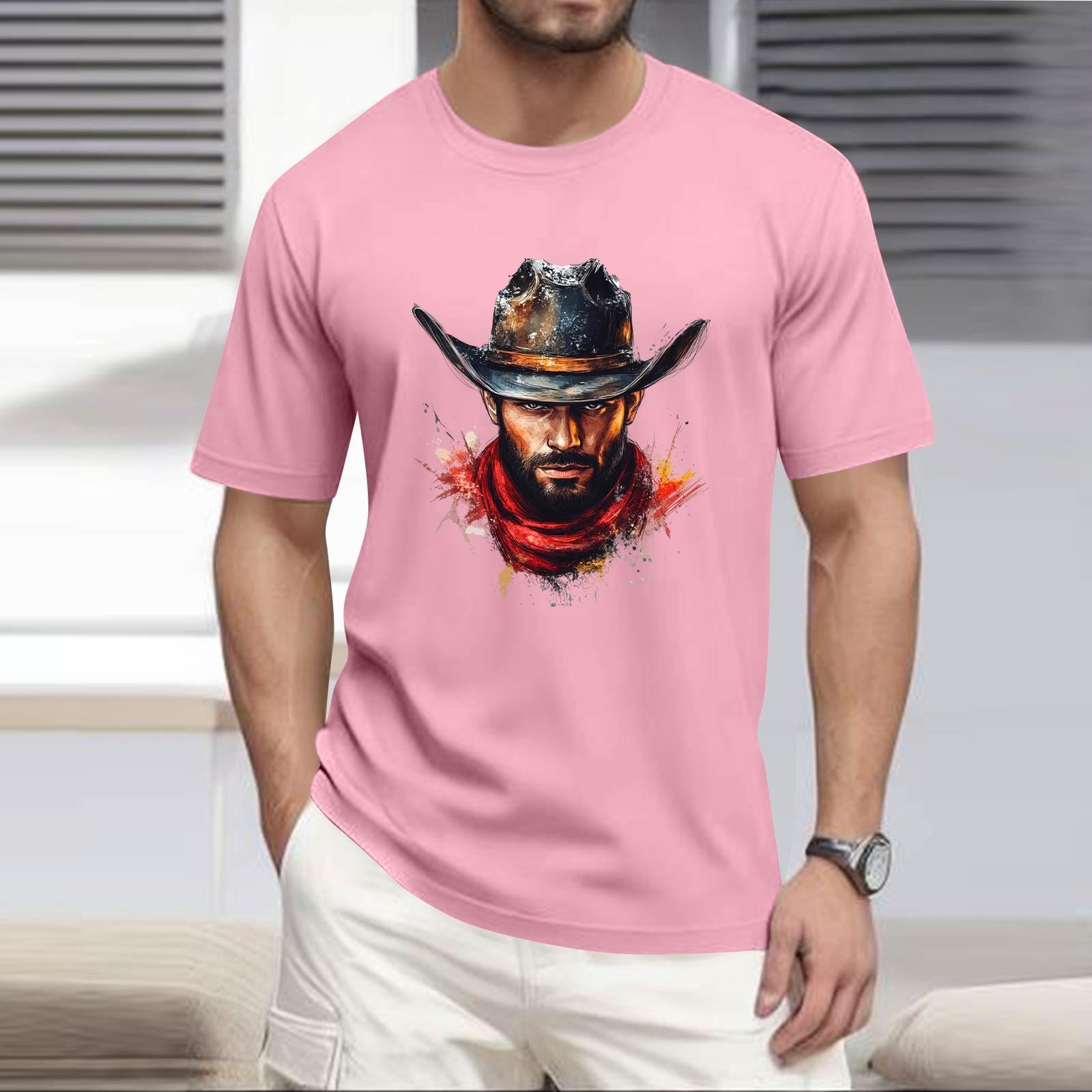 Мужская рубашка с воротником-стойкой и коротким рукавом свободная рубашка для отдыха и отдыха мужская M розовый 1199₽