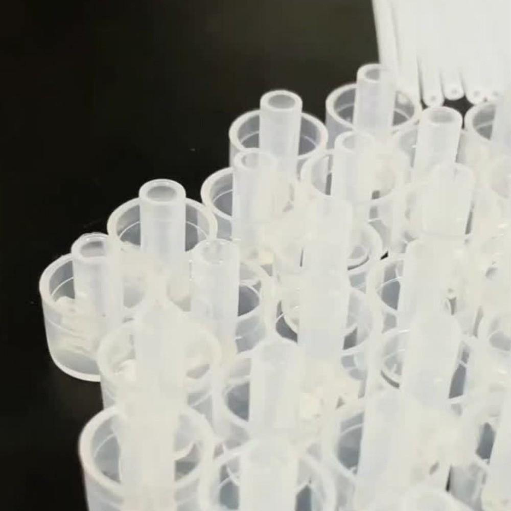 100PCS Refillable Perfume Filling Pump Transparent Fragrance Sampling Tool Presser Fragrance