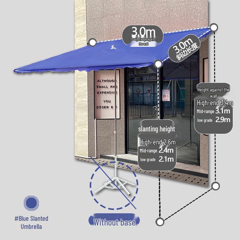 Großer winddichter Sonnenschirm: Gewerbliche Faltmarkise für den Außenbereich zum Sonnenschutz