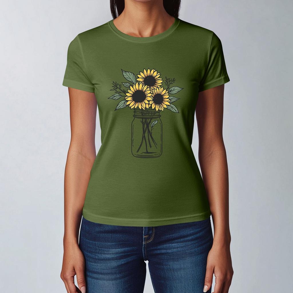 Dámská móda Ležérní Tištěné Krátký rukáv Kulatý výstřih Pulovry