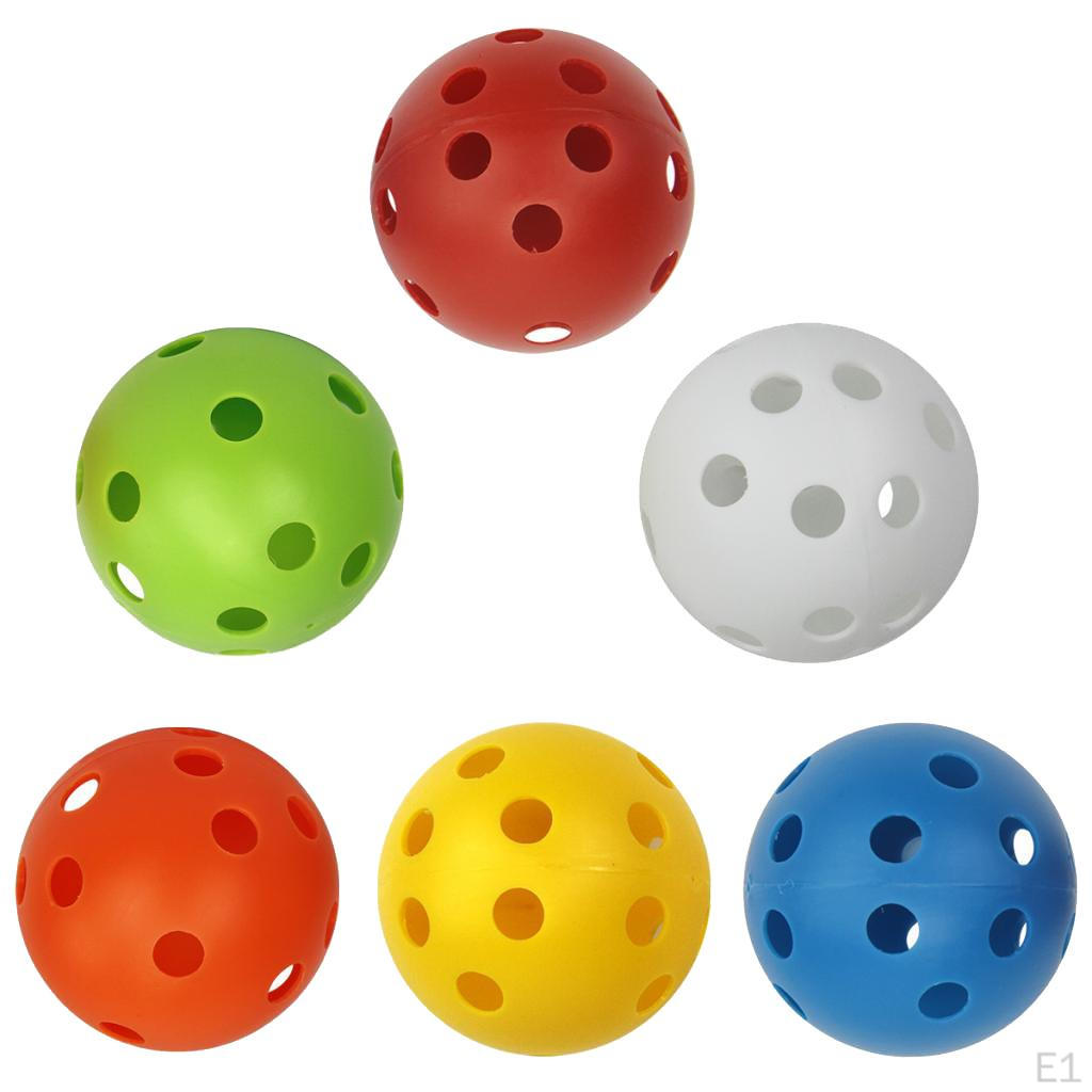6 Count Golf Balls Hollow for Driving Range/ Swing Practice