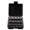 External E Socket Set 14Piece Female Recessed Tool Chrome for Mechanics,