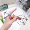 Fashion Anti-Blue Light Glasses for Women Men Round Glasses Computer Glasses Ultra Light Metal Frame Eyeglasses Optical Eyewear
