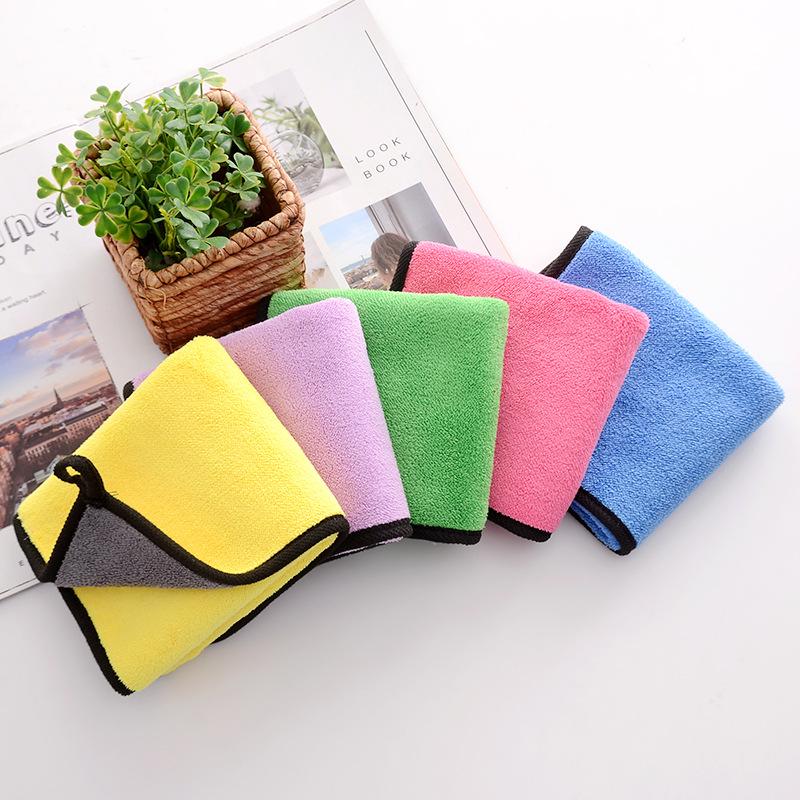Double-color Matching Water-absorbing Composite Double-layer Thickened Towel