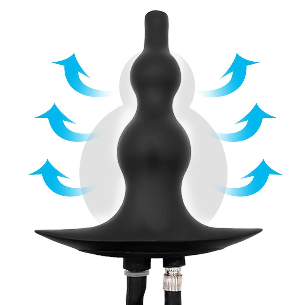 Ninonly Anal Multipurpose Anal Air Pump Anal Anal 2 Nozzles Safety Unisex Plug, Cleaner, Goods, Type, Cleaning, Development, Included, Silicone,