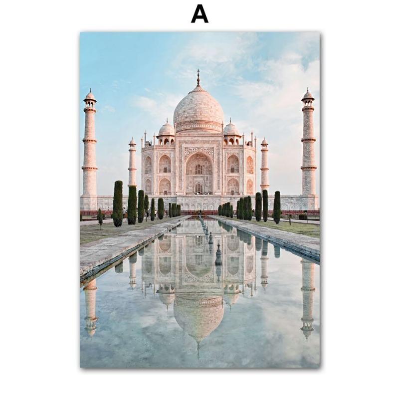 

Священная исламская Мекка Кааба Мечеть Настенная живопись Холст Картина в скандинавском стиле Постеры Печать для декора гостиной 21cm×30cm NoFrame