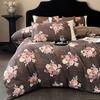 Class A raw hemp four-piece set lace lace thickened quilt cover bed sheet/fitted sheet dormitory kit