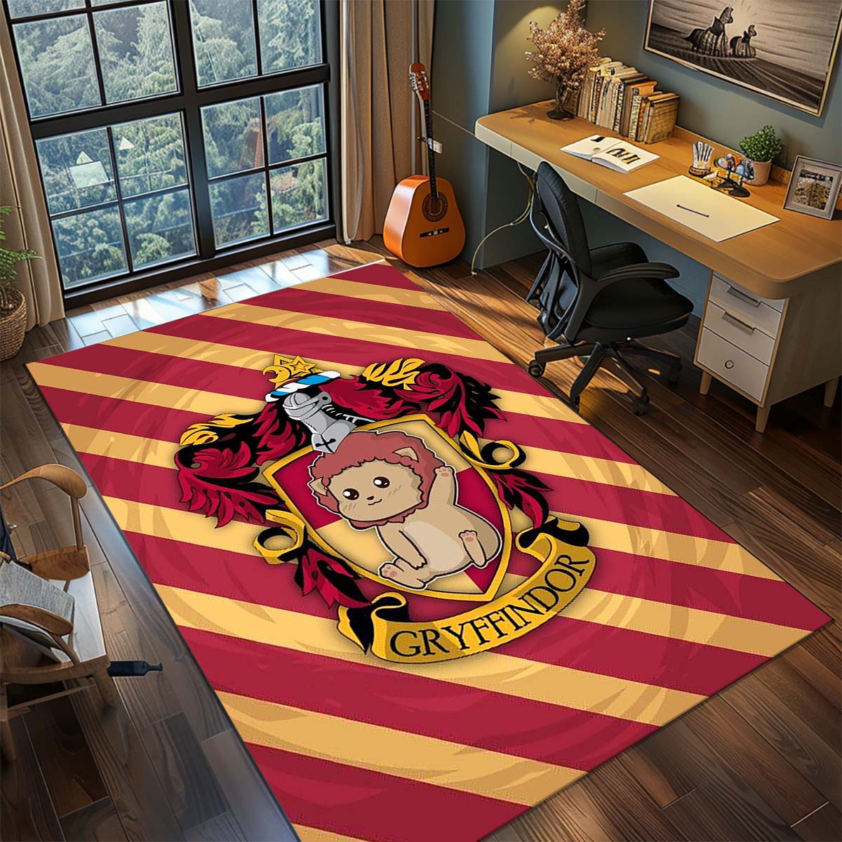 

Harry Potter Magic Owl Anime Rug Carpet Large Area Rug Non Slip Washable Floor Mat Gamer Room Bedroom Home Decor 60x90cm