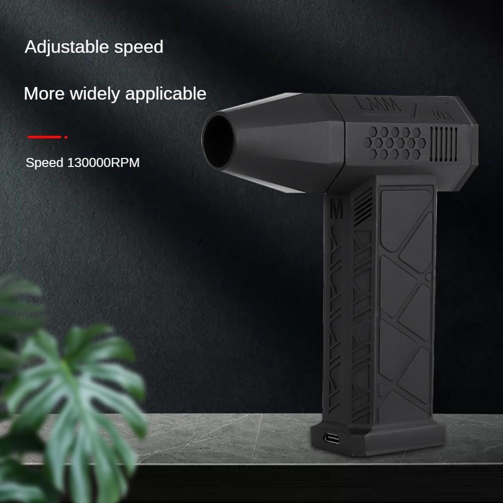Brushless Violent Turbo Fan 130000RPM High Speed Hair Dryer Outdoor Camping Portable Dust Removal Fan
