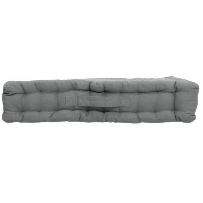 Coussin de sol uni 50 x 50 cm Panama gris clair