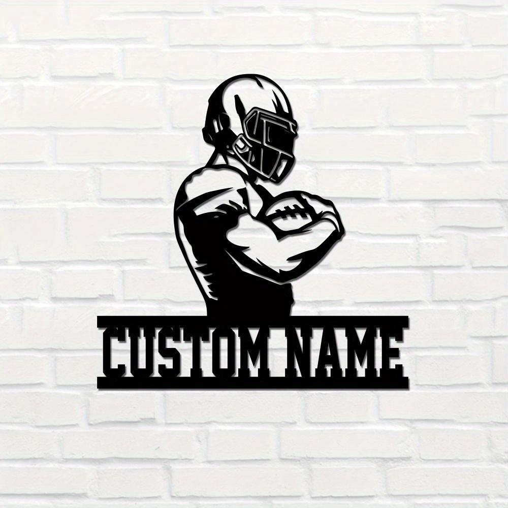 Custom Steel Basketball Athlete Wall Sign with Personalized Family Name - Sturdy Metal Decor for Indoor & Outdoor, Custom Wall Sculpture