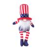 Plush Gnome Doll with Tall Hat and Long Legs Soft Stuffed Figure for Home Decoration and Collectible 21cm Height