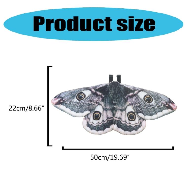 Non-Woven Fabric Festive Party Wing Halloween Moth Wing for Infant Decorative Wing Party Costume Cosplay Props