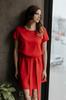 Dress with Double Skirt T374 Raspberry XS