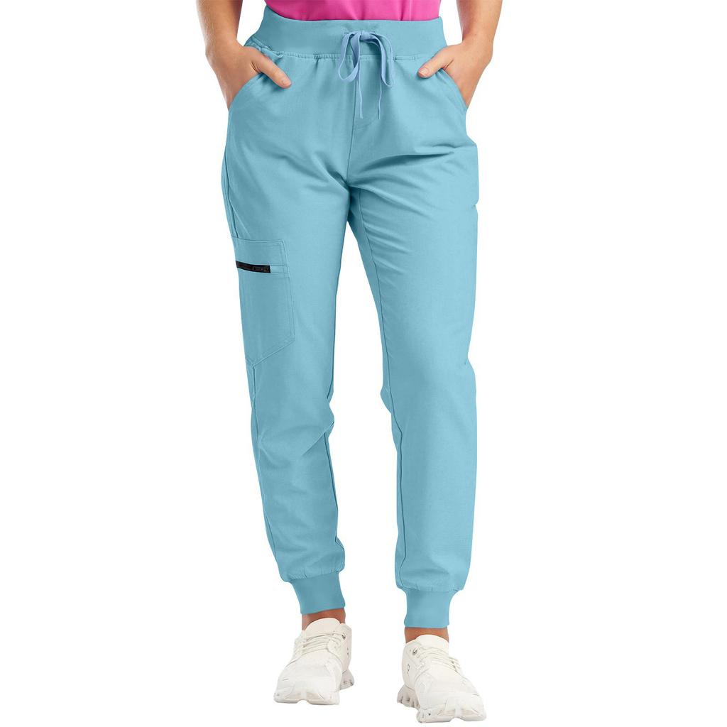 Damesbroek Kleur Casual Sportbroek Met Zakken En Trekkoord Joggingbroek