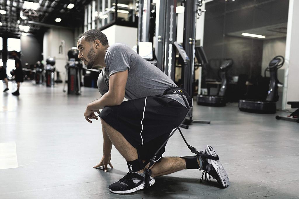 SKLZ Skok pionowy eksplozywna zdolność skakania HOPZ tor i dolna część ciała Trener oporu skok, moc, wzmocnienie. Trening Koszykówka, siatkówka,