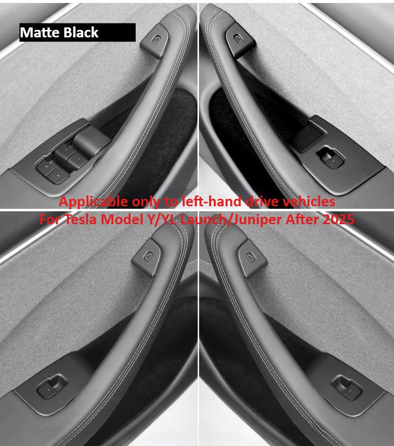 For Tesla Model Y Launch/Juniper 2026+ Window Glass Lift Button Sticker Trim Panel Switch Cover Decorative Auto Car Accessories