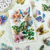 30 Pet Bronzing Gilt Hand Account Stickers Retro Flower Leaves Children Waterproof Hand Account Goo Card Material Stickers