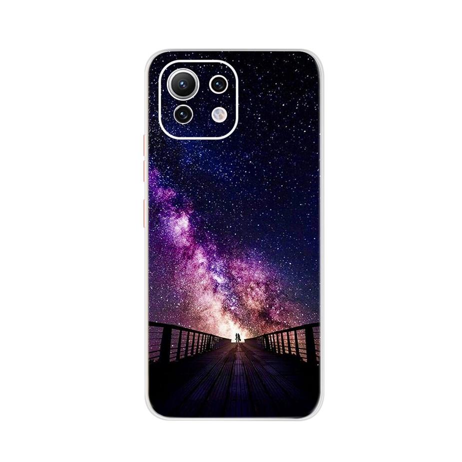 For Xiaomi Mi 11 Lite Case Cute Cartoon Cover For Xiaomi Mi 11 Lite 5G Phone Cases Mi11 Lite 11Lite Soft TPU Fundas Capa 6.55''
