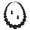 Elegant Large Pearl Necklace Set Exaggeration Neck Jewelry Big Ball Beads Chain Choker  Wedding