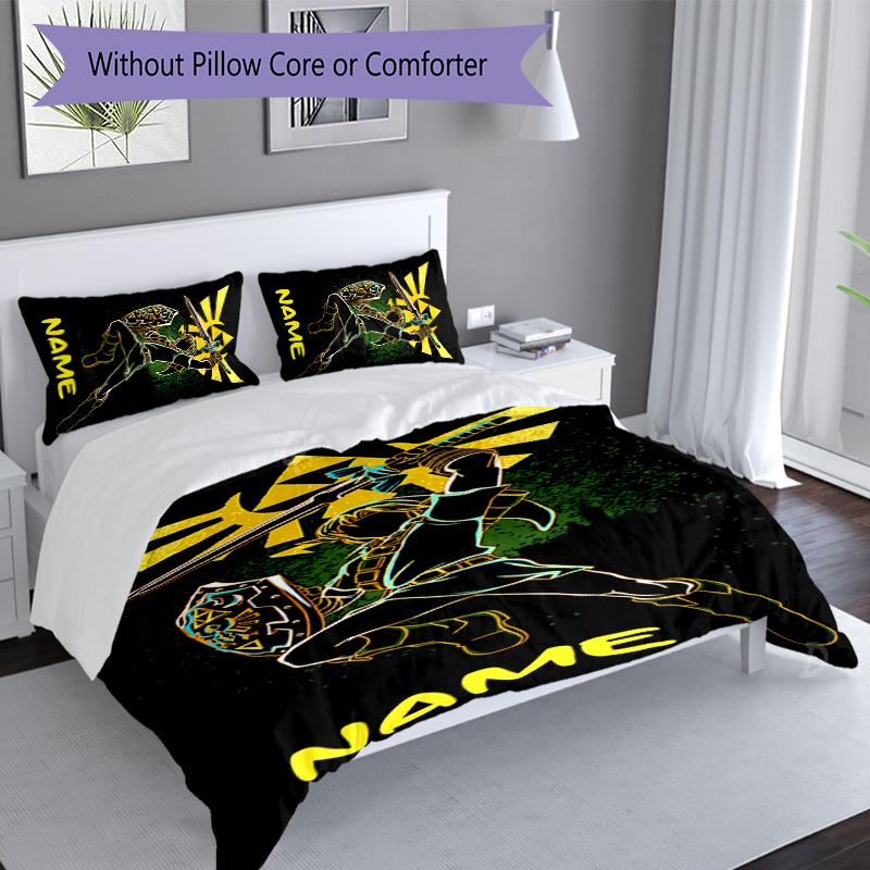 3pcs Custom Name The Legend of Zelda Breath of the Wild Bedding Set,Includes 1 Duvet Cover and 2 Pillowcases,All-season Bedroom Decor