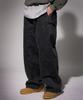 EZKATON Dark Double Knee Denim Pants Black Mmlp6813
