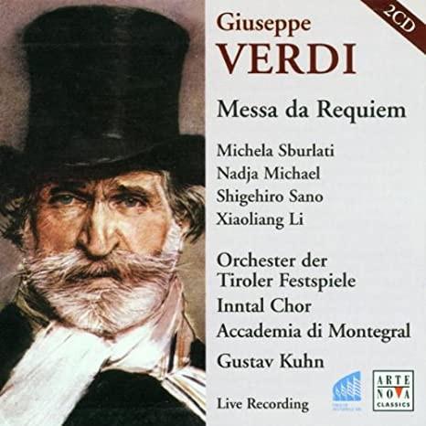 

CD KUHN; TIROLER FESTSPIELER - Verdi: Requiem 74321807762 Arte Nova Class 2001 Europe Classical Used