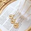 Collar con colgante Guochao Niche de Luna y Estrellas - Estilo para Pareja