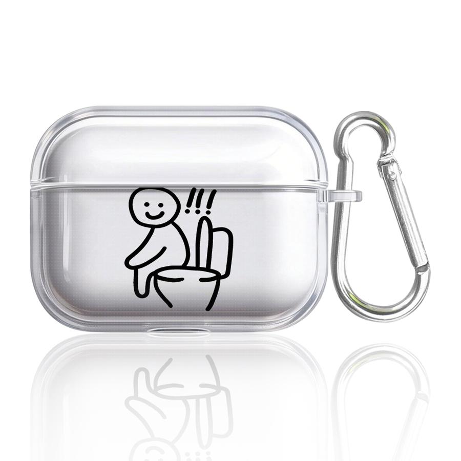 Cartoon Matchman Case For Airpods 2 1 Pro2 4 3 Pro3 Pro Clear Earphone Cases Cover