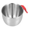 Stainless Steel Mixing Bowl with Handle Non Slip Deepen Splashproof Egg Whisking Bowl for Salad Serving