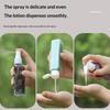 60ml 4-in-1 Refillable Travel Bottle Kit, Combined Dispenser for Shampoo, Shower Gel, Hand Wash and Lotion