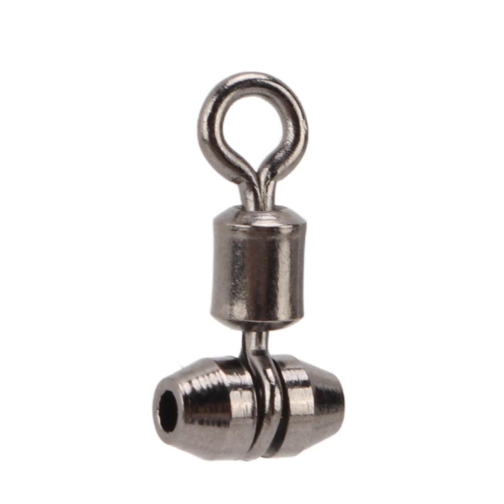 10pcs T Turn Fishing Connectors Mental Fishing Rolling Swivel Triple Swivel  Cross Line Fishing