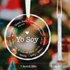1pc/2pcs 'Yo Soy' Christmas Gift Glass Ornament,Hanging Decorative Gift for Christian Families,  Holiday Gift for Family and Friends, Glass Keepsake